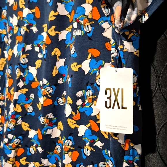 LuLaRoe Donald Duck Character Top - Blue and Gray - Picture 4 of 4